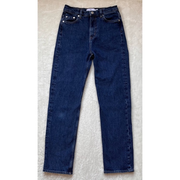 & Other Stories Favourite Cut High Rise Slim Leg Jeans in Deep Blue, Size 26/30 - Picture 14 of 16